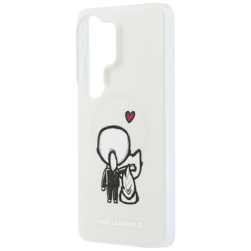 Karl Lagerfeld IML Karl&Choupette MagSafe-fodral för Samsung Galaxy S26 Ultra - Transparent