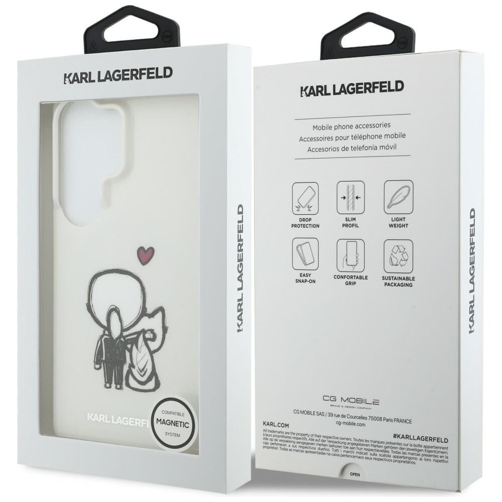 Karl Lagerfeld IML Karl&Choupette MagSafe-fodral för Samsung Galaxy S26 Ultra - Transparent