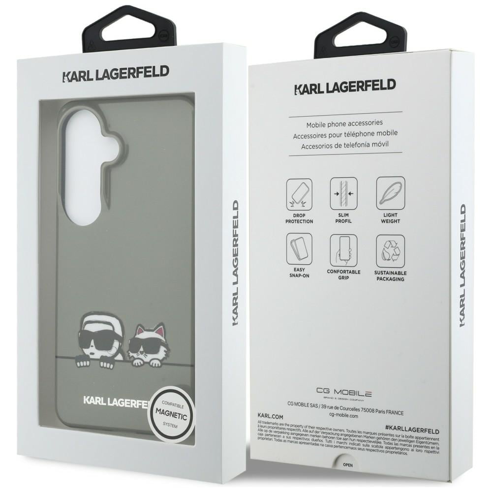 Karl Lagerfeld IML Peekaboo Karl&Choupette MagSafe-fodral för Samsung Galaxy S26 - Svart
