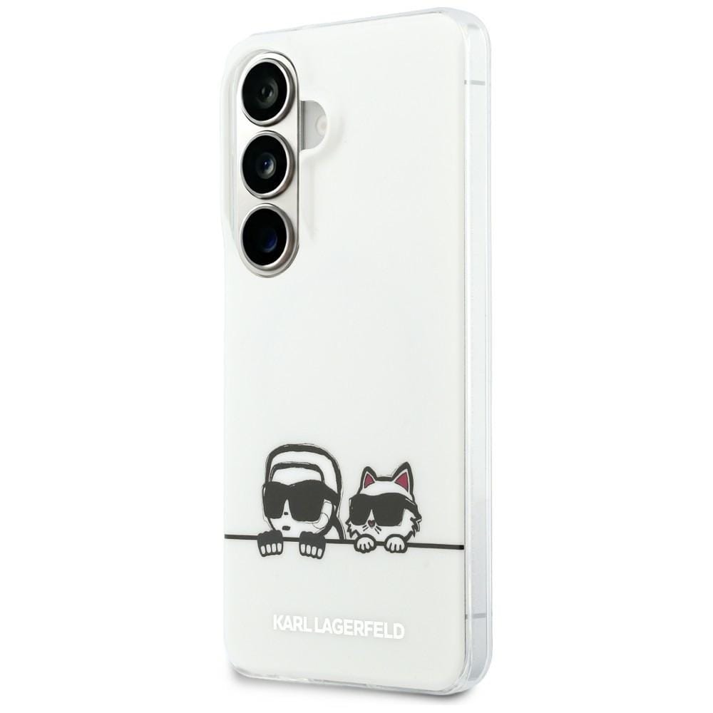 Karl Lagerfeld IML Peekaboo Karl&Choupette MagSafe-fodral för Samsung Galaxy S26 - Transparent