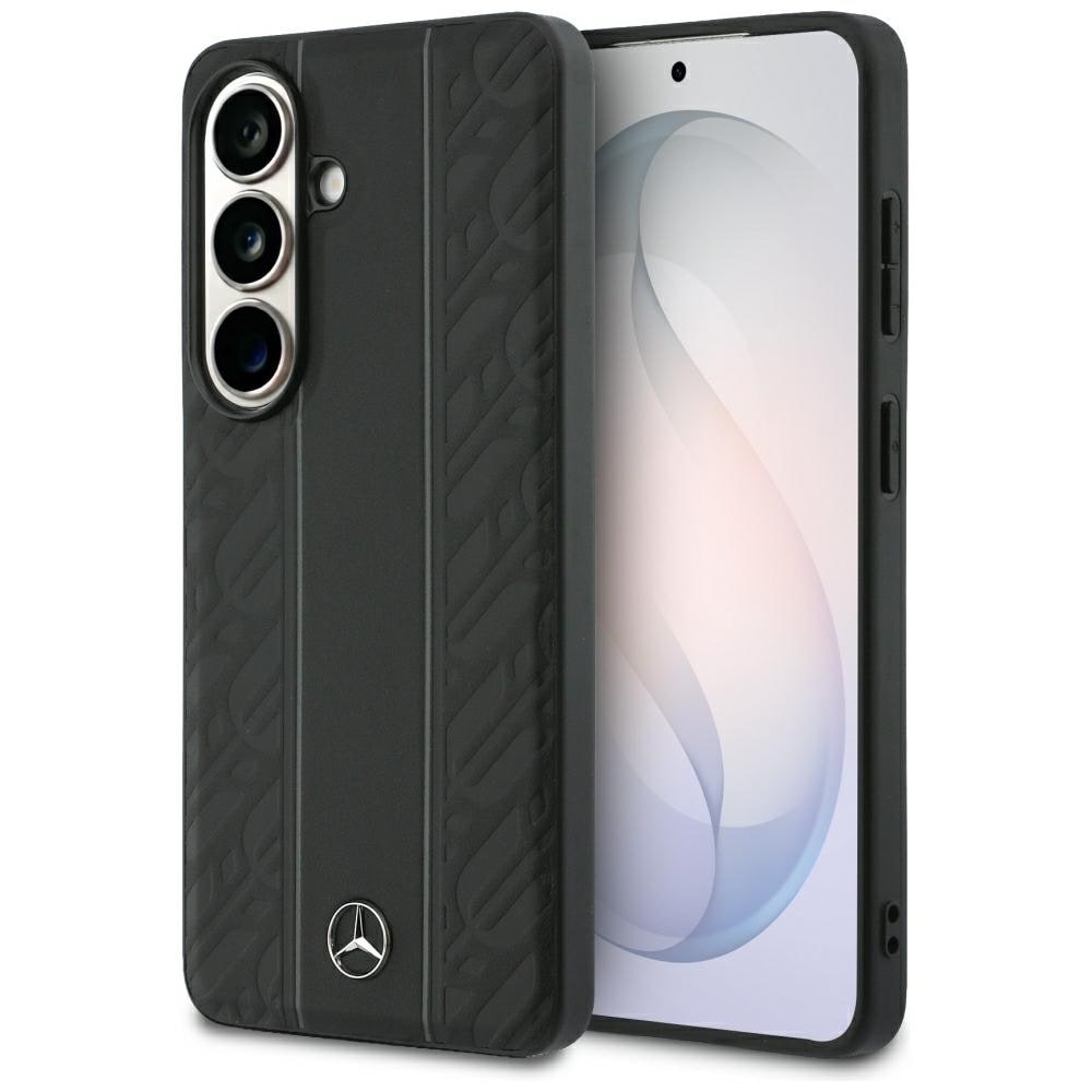 Mercedes Laurel Leaves Vertical Stripes MagSafe-fodral för Samsung Galaxy S26 - Svart