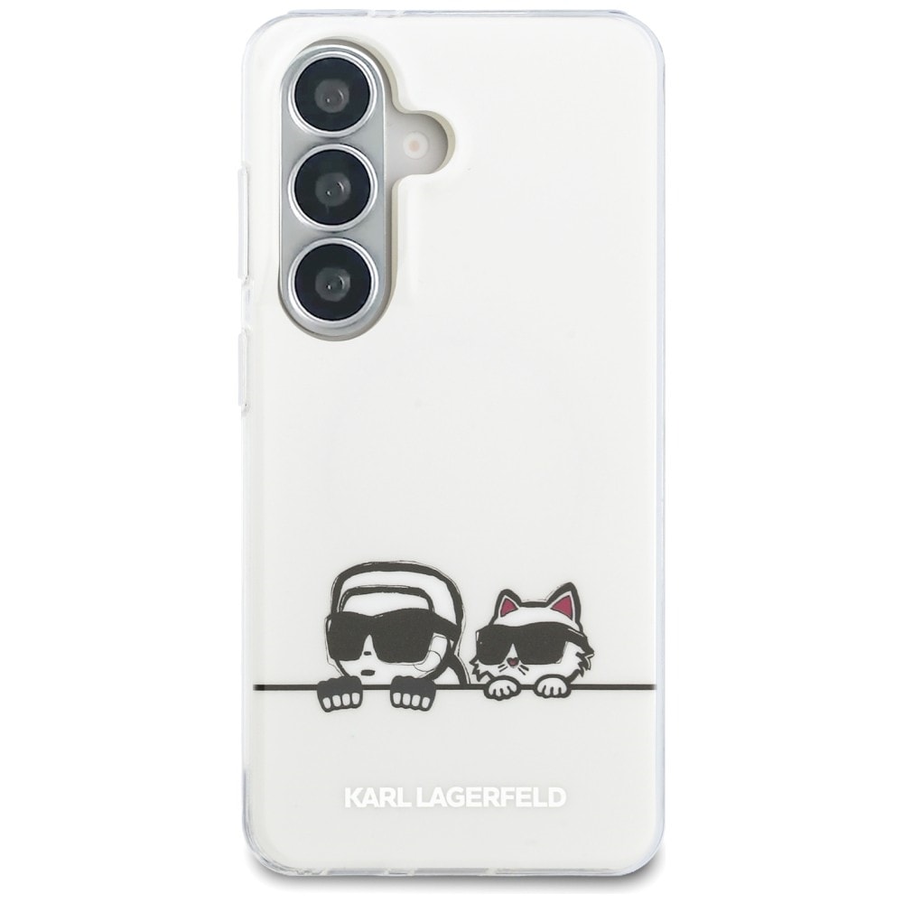 Karl Lagerfeld IML Peekaboo Karl&Choupette MagSafe-fodral för Samsung Galaxy S26 Plus - Transparent