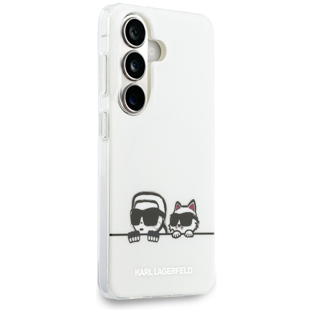 Karl Lagerfeld IML Peekaboo Karl&Choupette MagSafe-fodral för Samsung Galaxy S26 Plus - Transparent