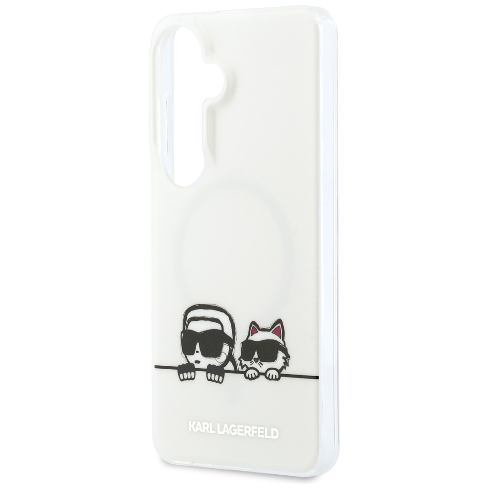 Karl Lagerfeld IML Peekaboo Karl&Choupette MagSafe-fodral för Samsung Galaxy S26 Plus - Transparent