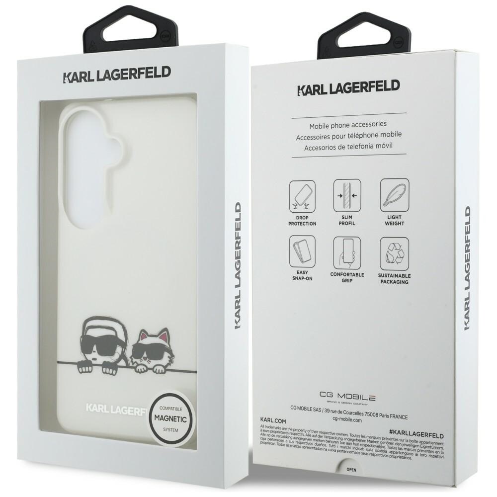 Karl Lagerfeld IML Peekaboo Karl&Choupette MagSafe-fodral för Samsung Galaxy S26 Plus - Transparent