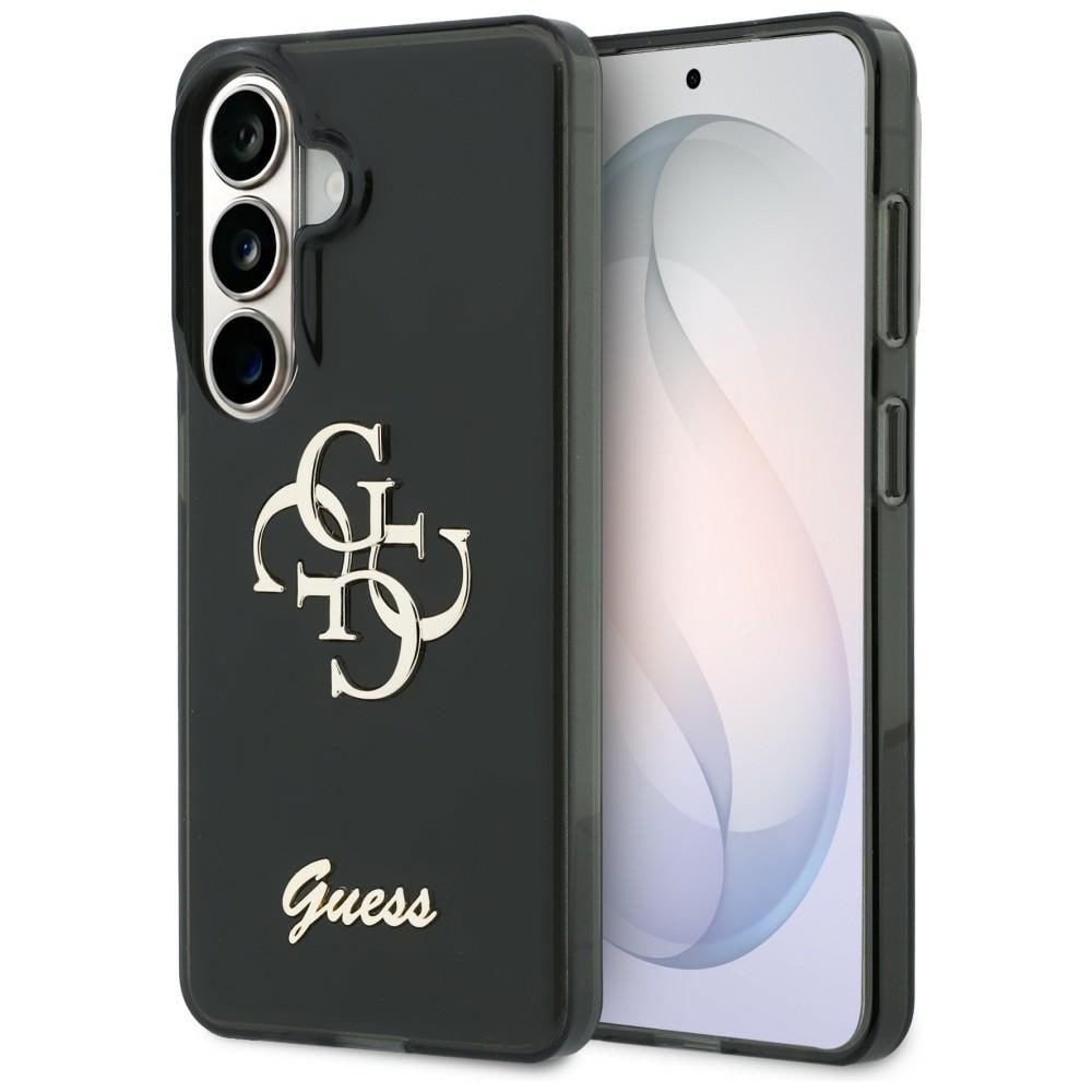 Guess IML Big Metal 4G Script fodral för Samsung Galaxy S26 - svart