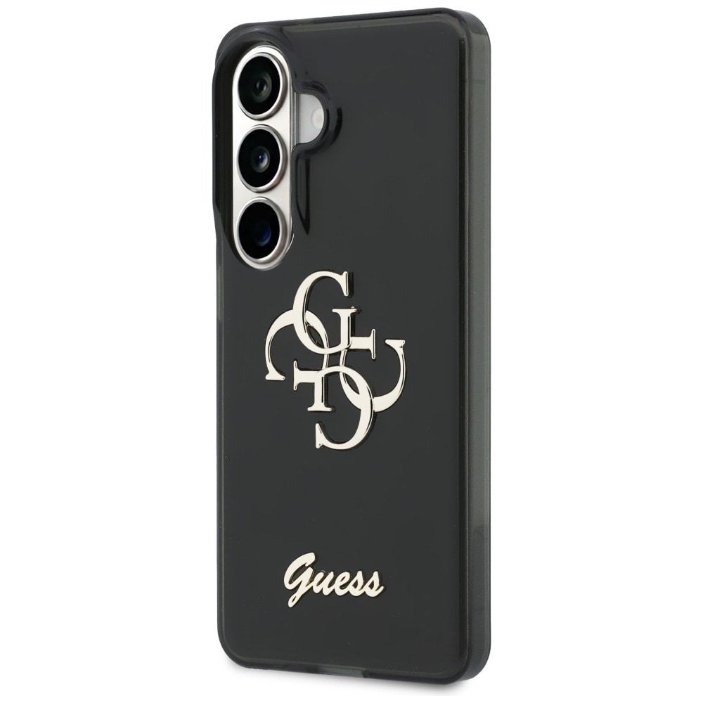 Guess IML Big Metal 4G Script fodral för Samsung Galaxy S26 - svart
