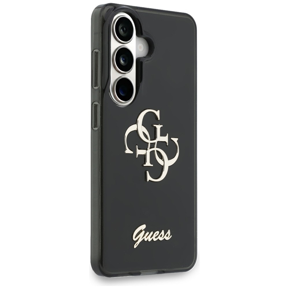 Guess IML Big Metal 4G Script fodral för Samsung Galaxy S26 - svart