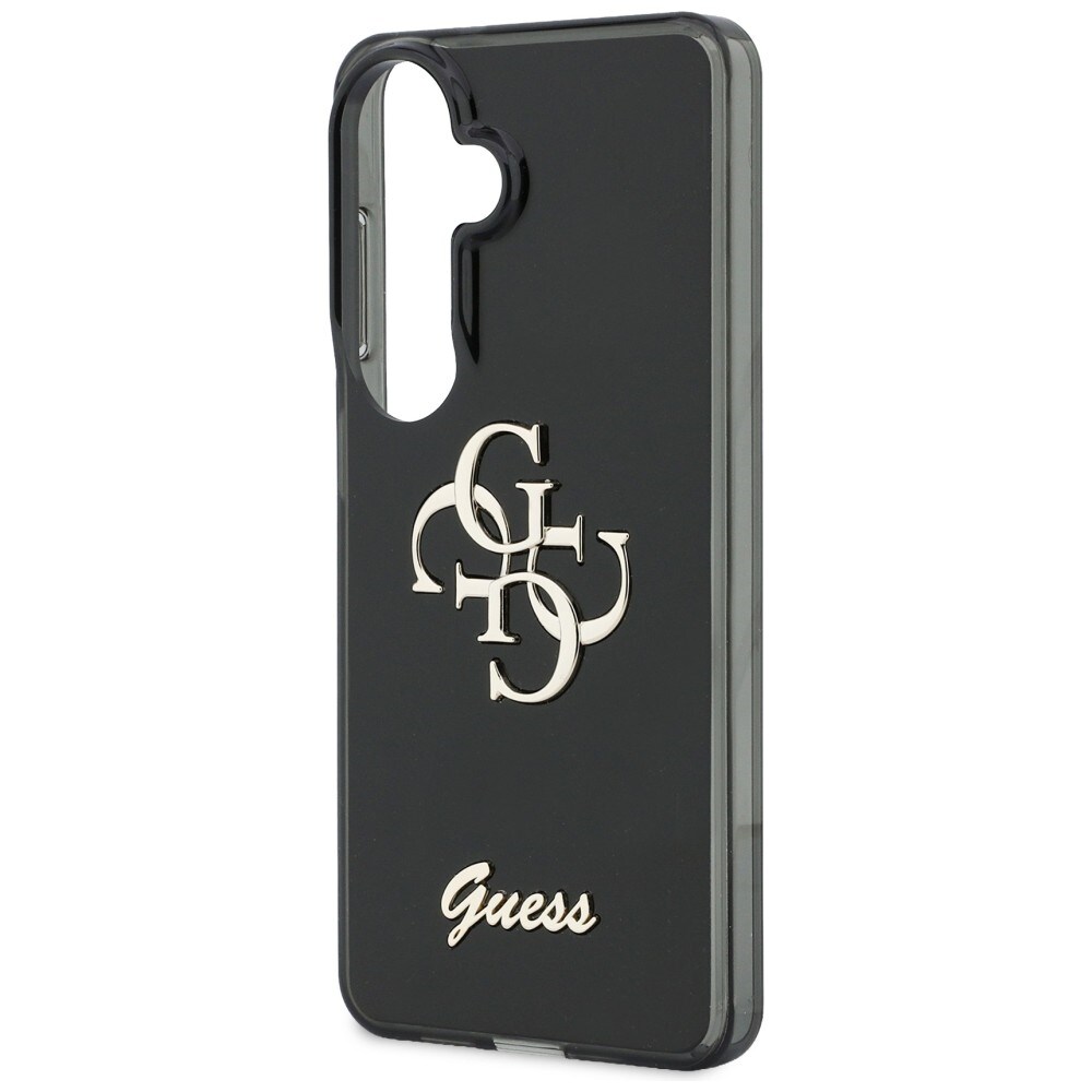 Guess IML Big Metal 4G Script fodral för Samsung Galaxy S26 - svart