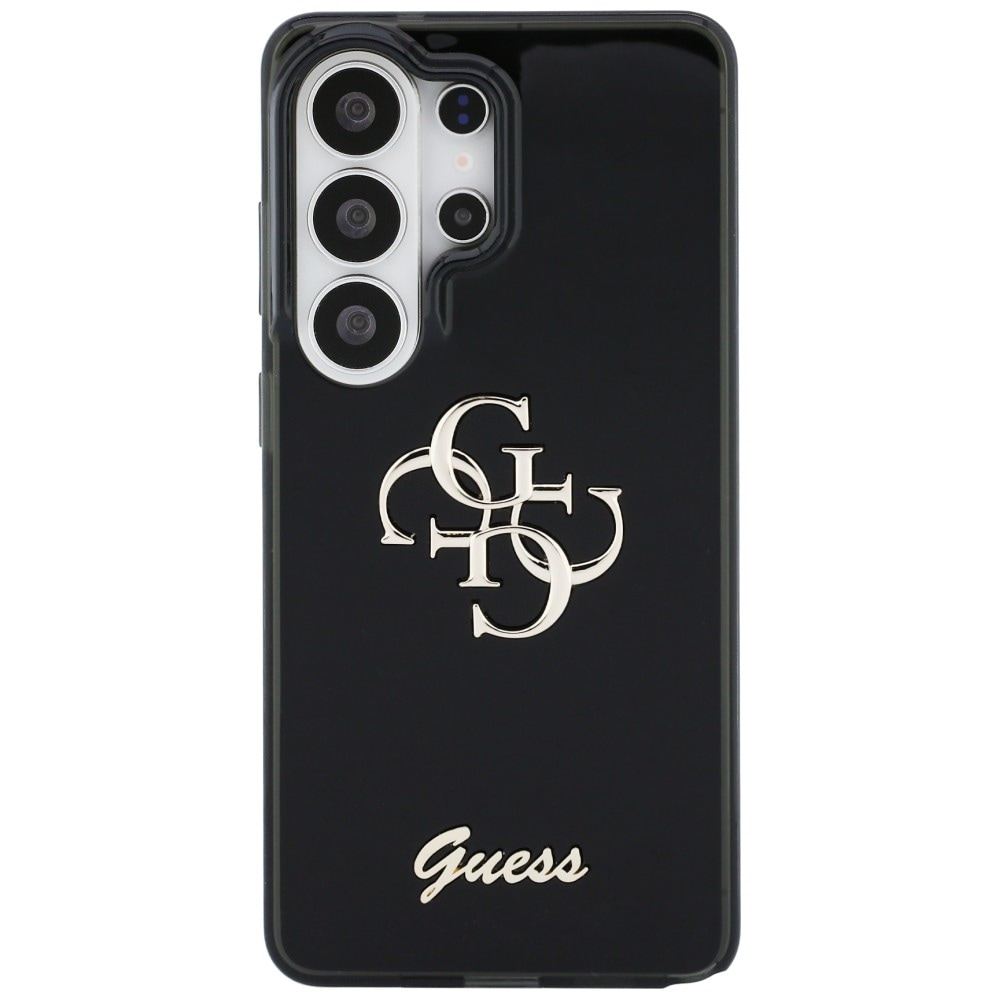 Guess IML Big Metal 4G Script fodral för Samsung Galaxy S26 Ultra - svart