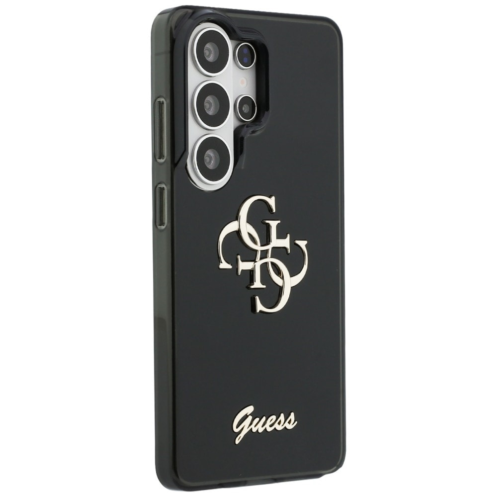 Guess IML Big Metal 4G Script fodral för Samsung Galaxy S26 Ultra - svart