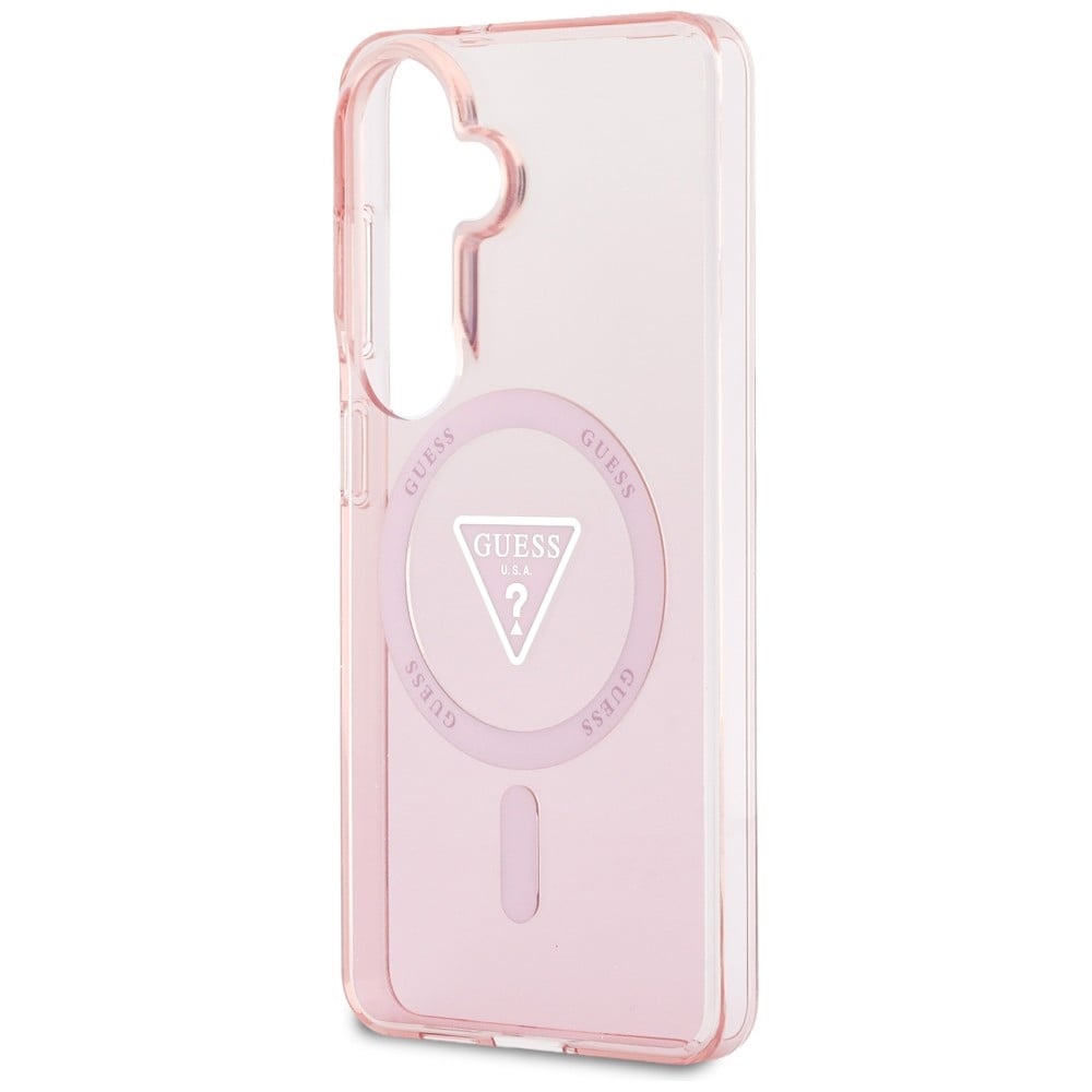 Guess IML Gradient Triangle MagSafe-etui til Samsung Galaxy S26 - Pink