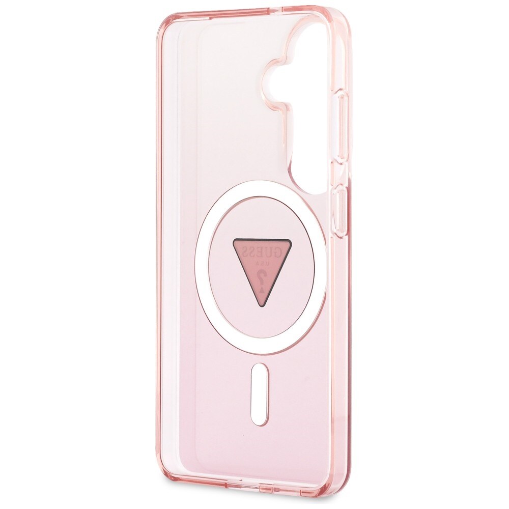 Guess IML Gradient Triangle MagSafe-etui til Samsung Galaxy S26 - Pink
