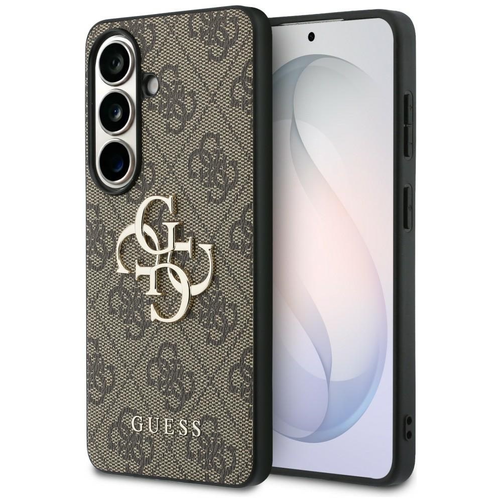 Guess 4G Big Metal Logo Fodral för Samsung Galaxy S26 Plus - Brun