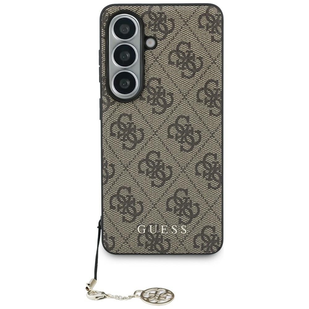 Guess 4G Classic Logo Charm MagSafe-fodral för Samsung Galaxy S26 - Brun