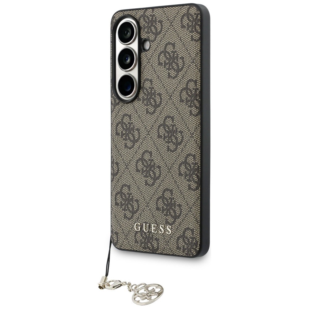 Guess 4G Classic Logo Charm MagSafe-fodral för Samsung Galaxy S26 - Brun