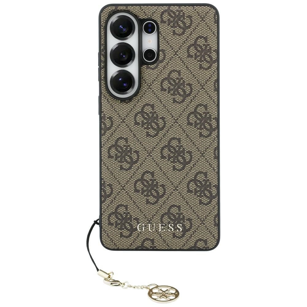 Guess 4G Classic Logo Charm MagSafe-fodral för Samsung Galaxy S26 Ultra - Brun