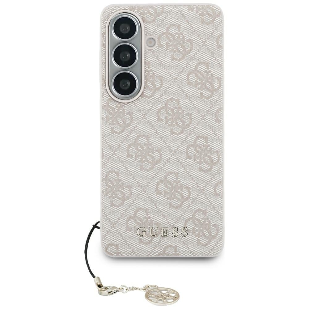 Guess 4G Classic Logo Charm MagSafe-fodral för Samsung Galaxy S26 - Rosa