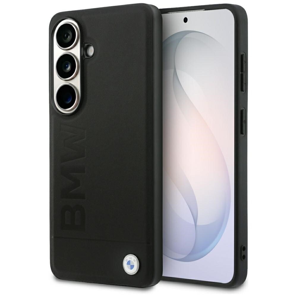 BMW Läder Hot Stamp MagSafe-fodral för Samsung Galaxy S26 Plus - Svart