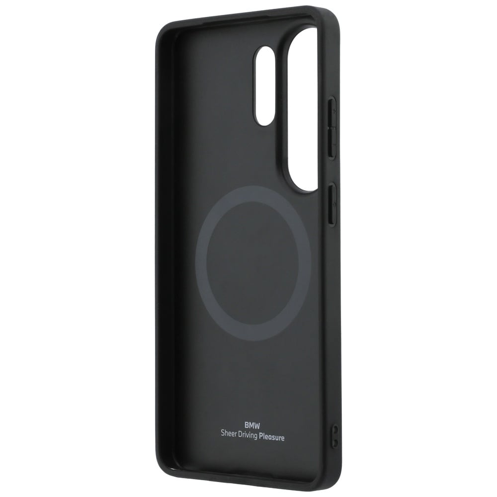 BMW Hot Stamp MagSafe-etui i læder til Samsung Galaxy S26 Ultra - Sort