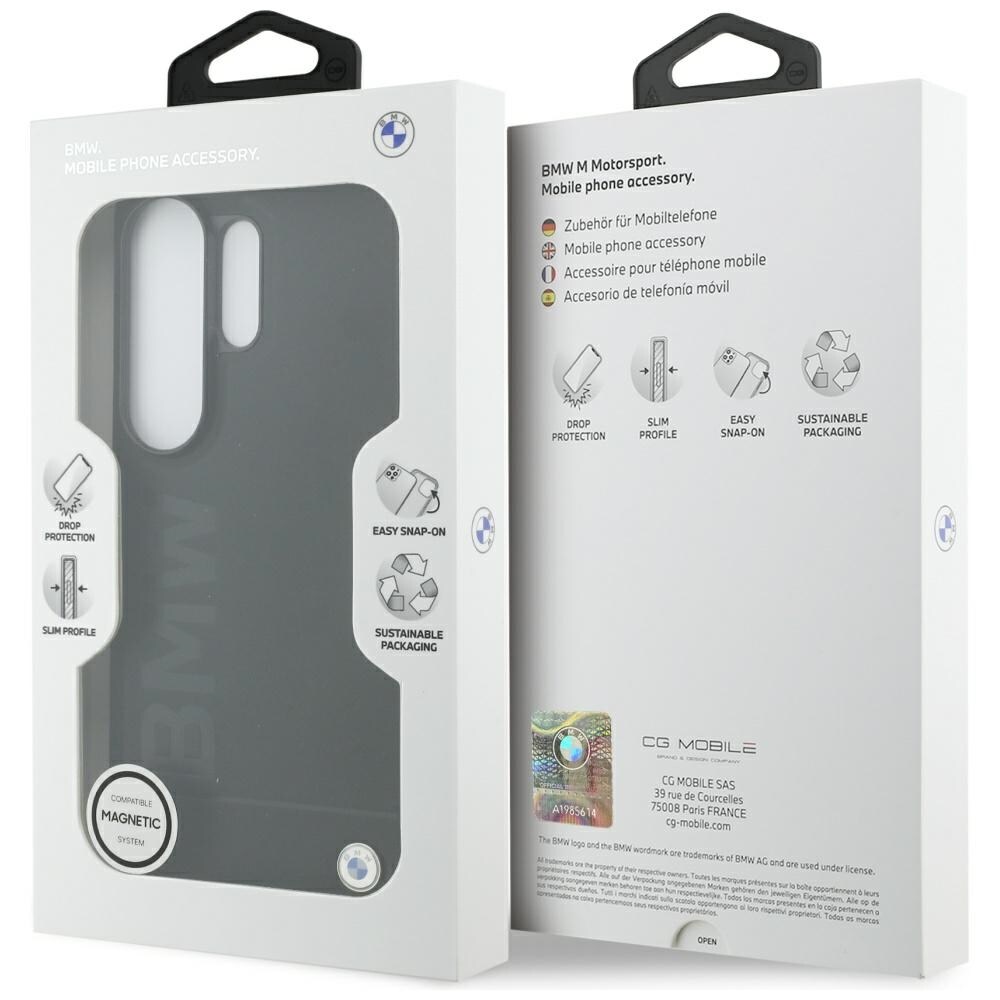 BMW Hot Stamp MagSafe-etui i læder til Samsung Galaxy S26 Ultra - Sort