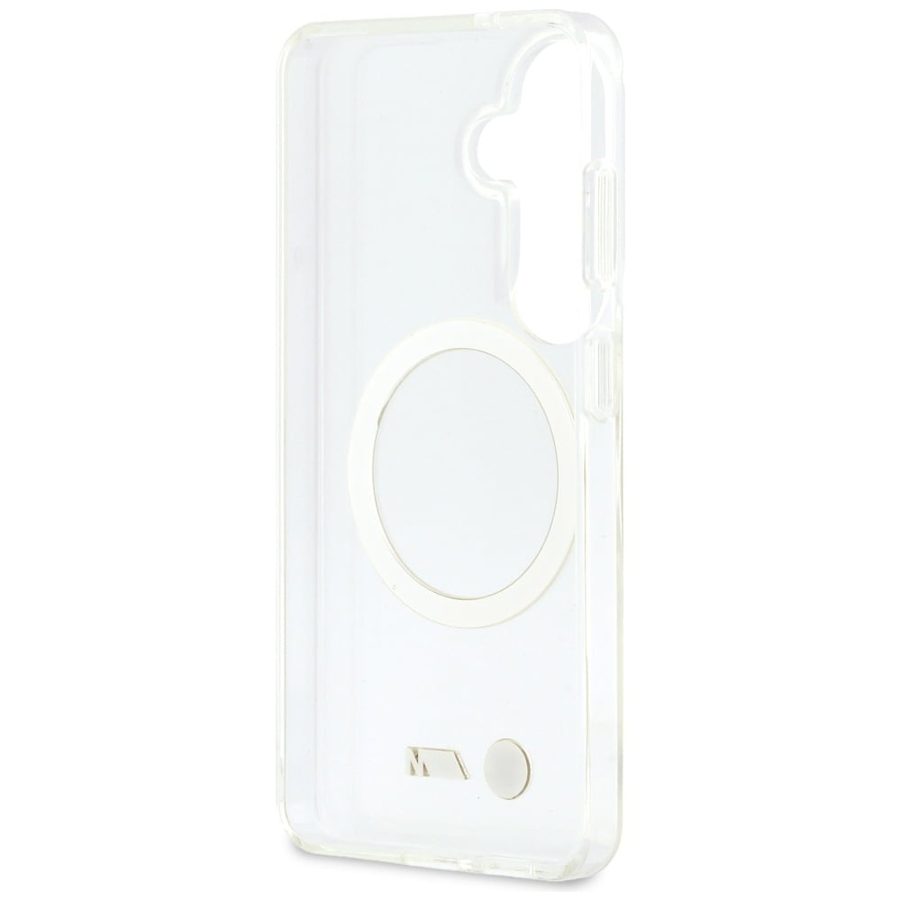 BMW IML Stötsäkert MagSafe-fodral med metallogo för Samsung Galaxy S26 - Transparent