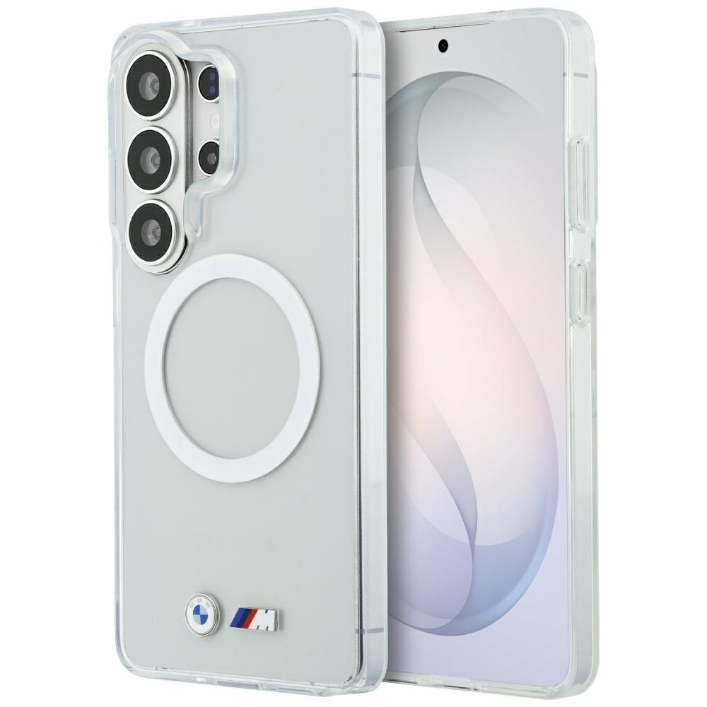 BMW IML Stötsäkert MagSafe-fodral med metallogo för Samsung Galaxy S26 Ultra - Transparent