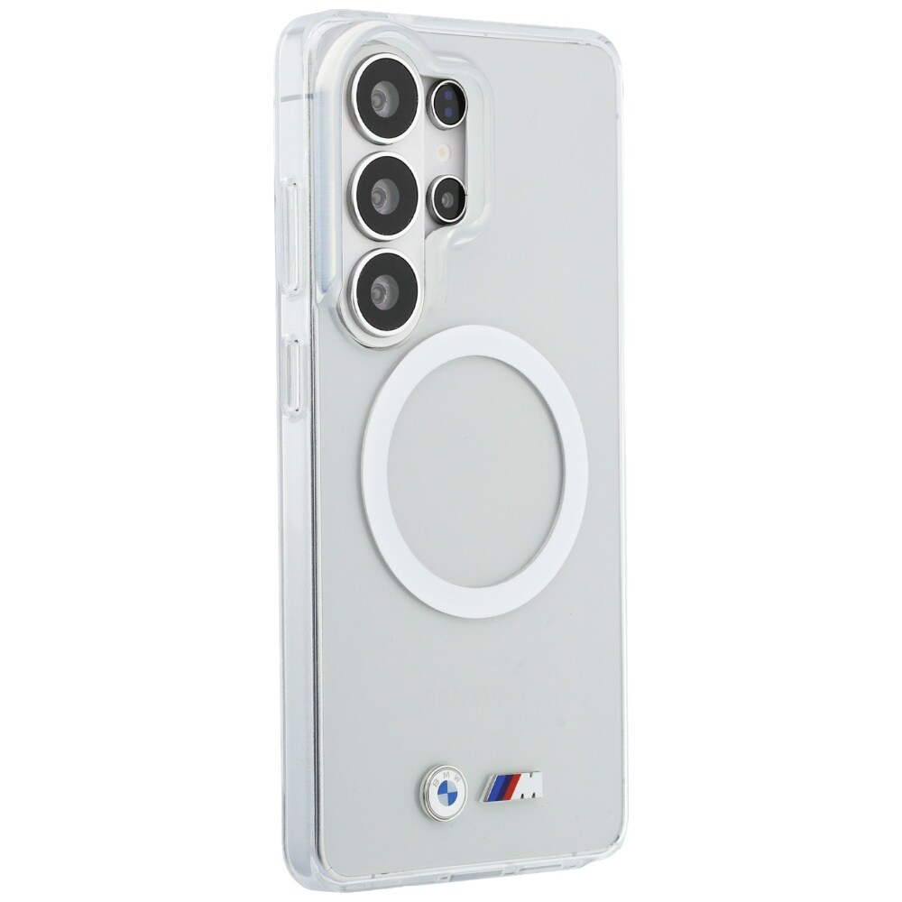 BMW IML Stötsäkert MagSafe-fodral med metallogo för Samsung Galaxy S26 Ultra - Transparent