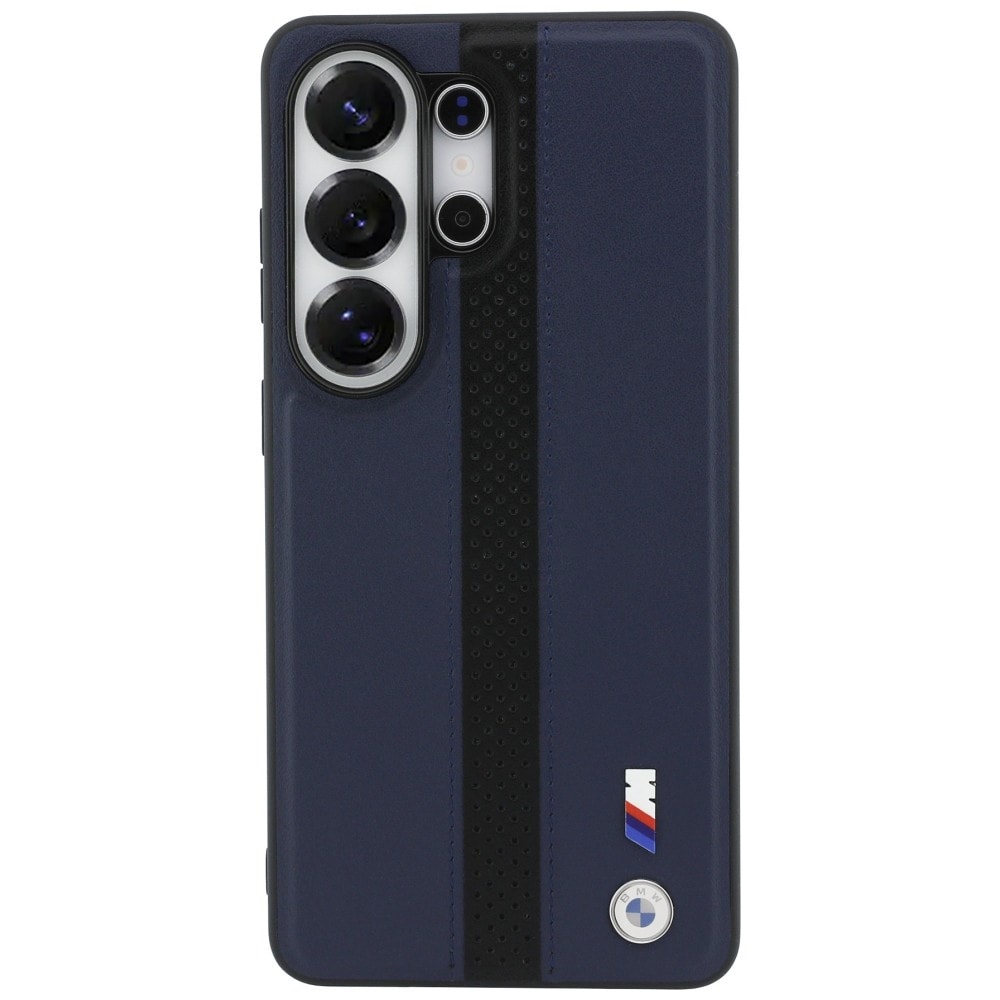 BMW Perforeret stribe-logo MagSafe-etui til Samsung Galaxy S26 Ultra - marineblå