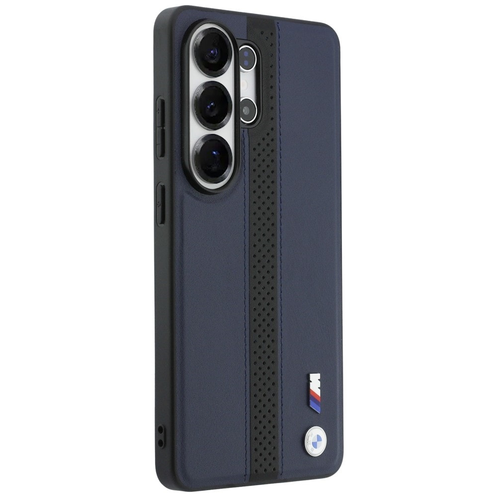 BMW Perforeret stribe-logo MagSafe-etui til Samsung Galaxy S26 Ultra - marineblå