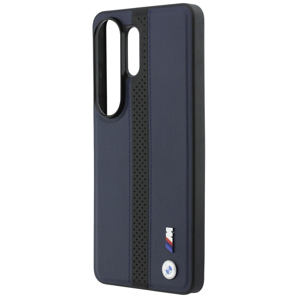 BMW Perforeret stribe-logo MagSafe-etui til Samsung Galaxy S26 Ultra - marineblå