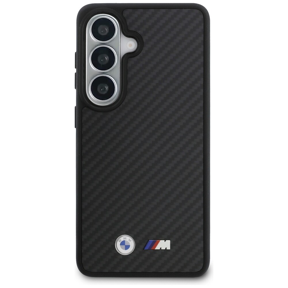 BMW M Kevlar Logo MagSafe-fodral för Samsung Galaxy S26 - Svart