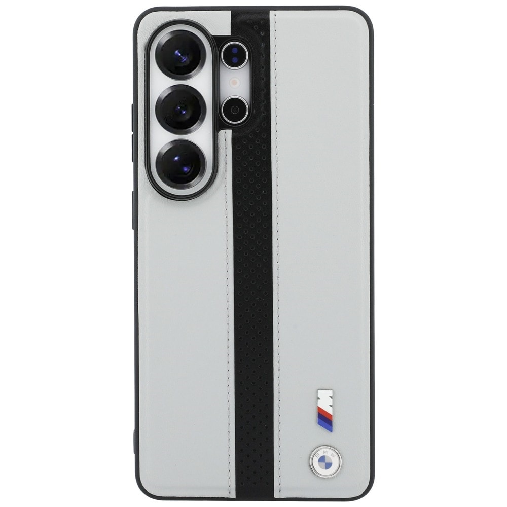BMW Perforerat MagSafe-fodral med strimmig logotyp för Samsung Galaxy S26 Ultra - Grå