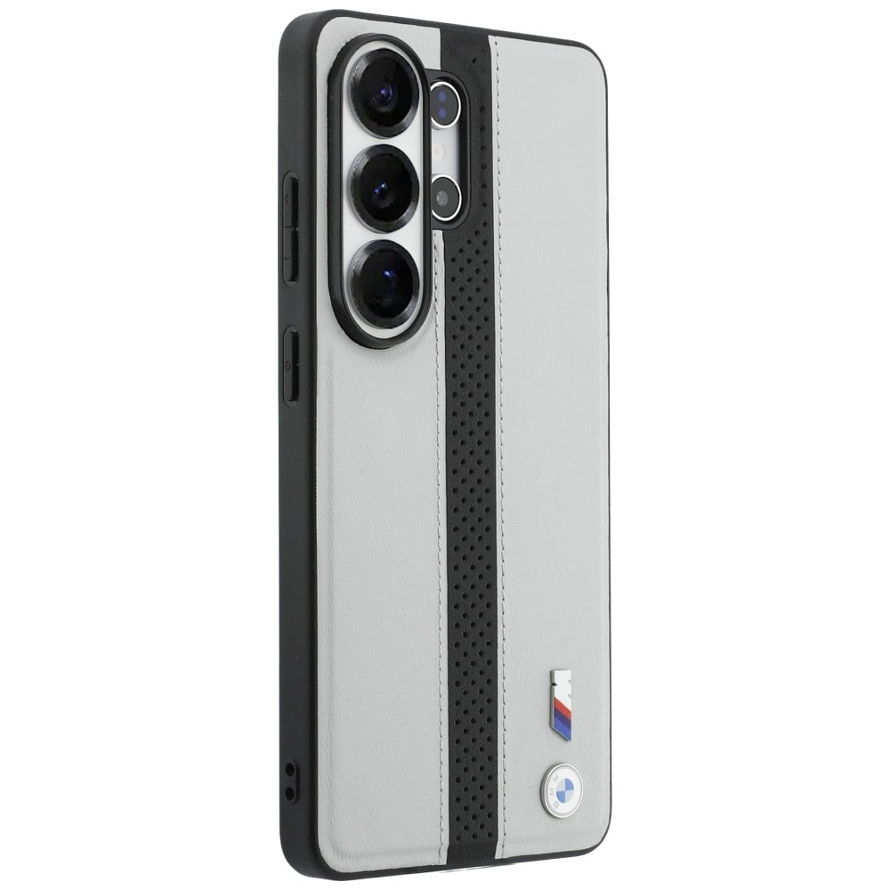 BMW Perforerat MagSafe-fodral med strimmig logotyp för Samsung Galaxy S26 Ultra - Grå
