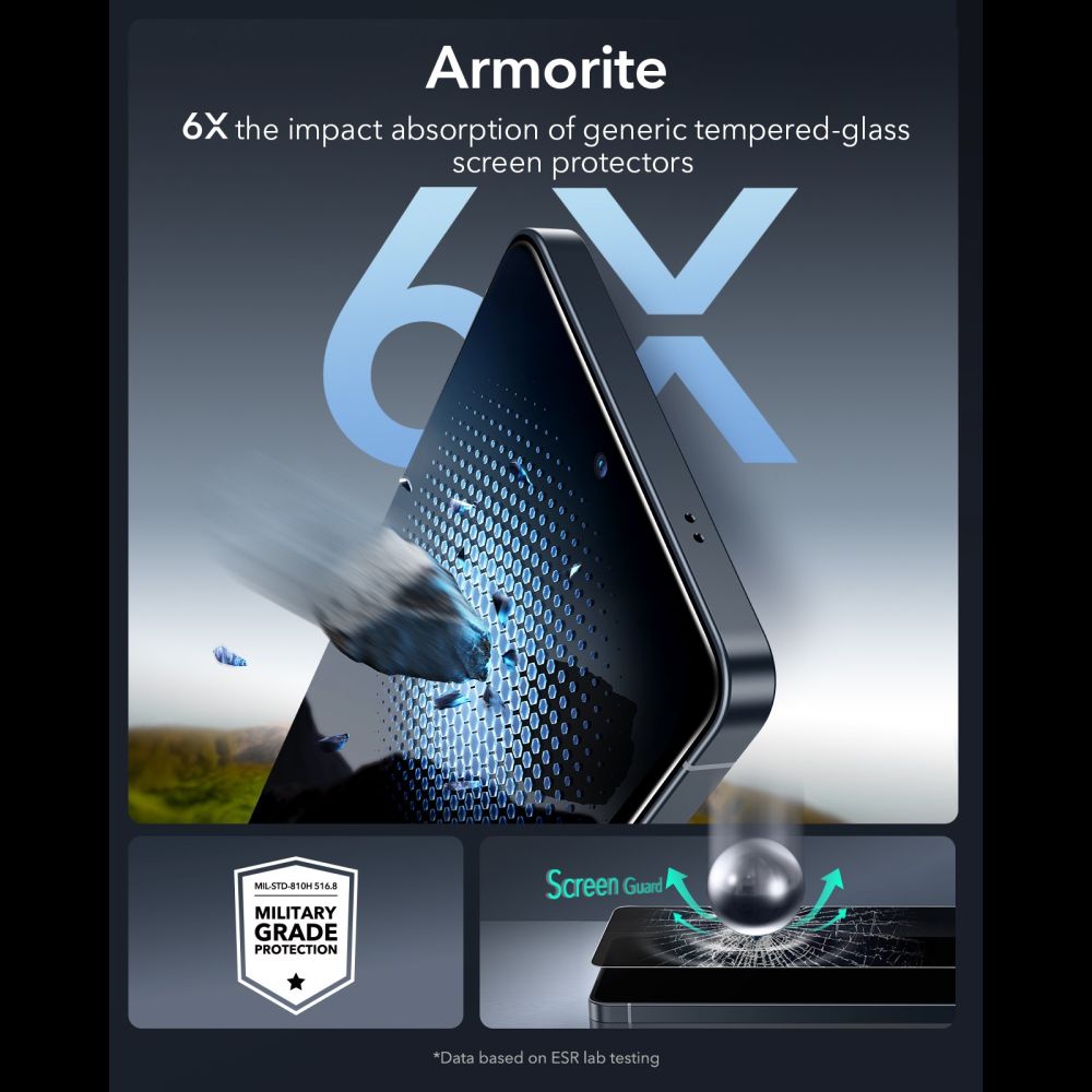 ESR UltraFit Armorite Privacy härdat glas för Samsung Galaxy S26 Ultra