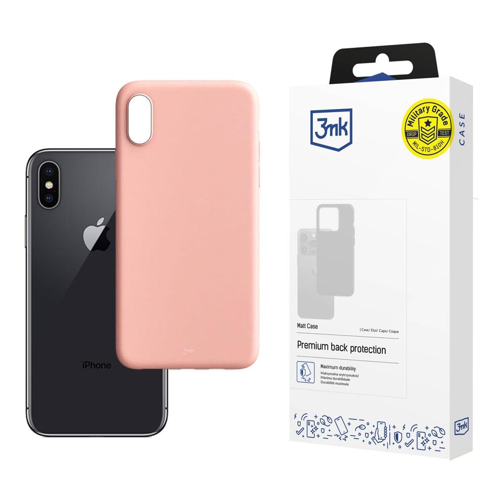 3mk Matt fodral för Apple iPhone Xs Max - matt rosa