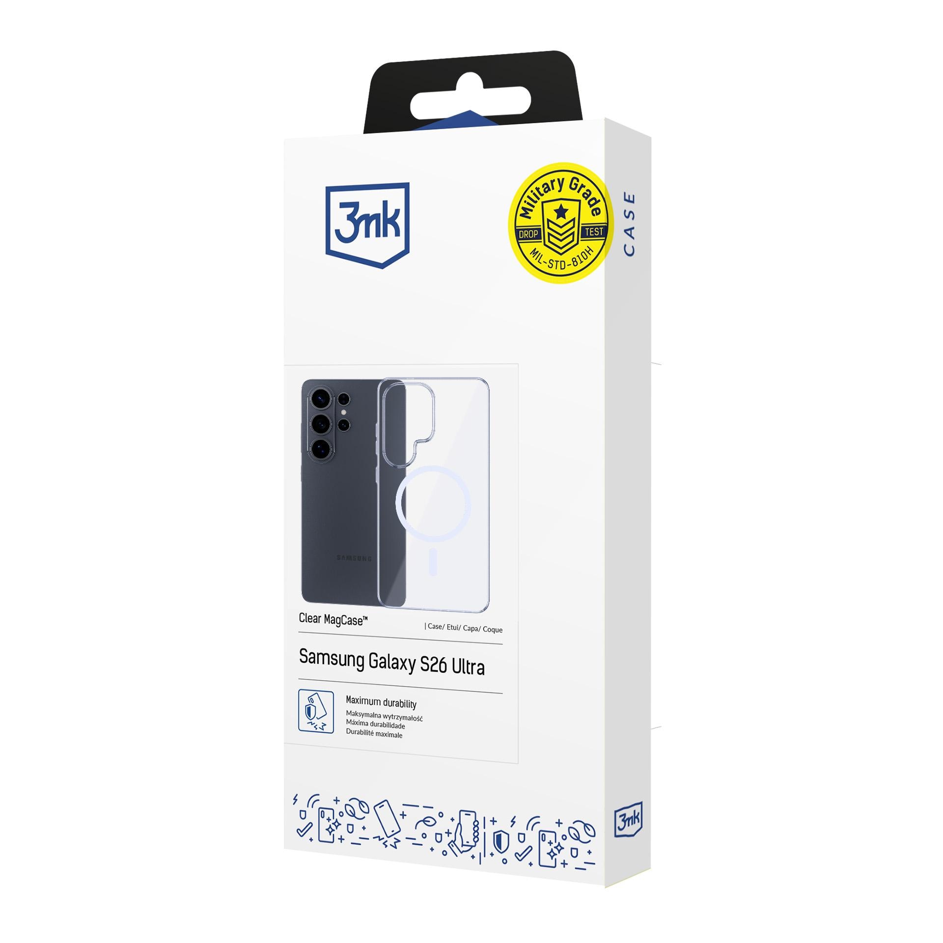 3mk Clear MagCase för Samsung Galaxy S26 Ultra - transparent