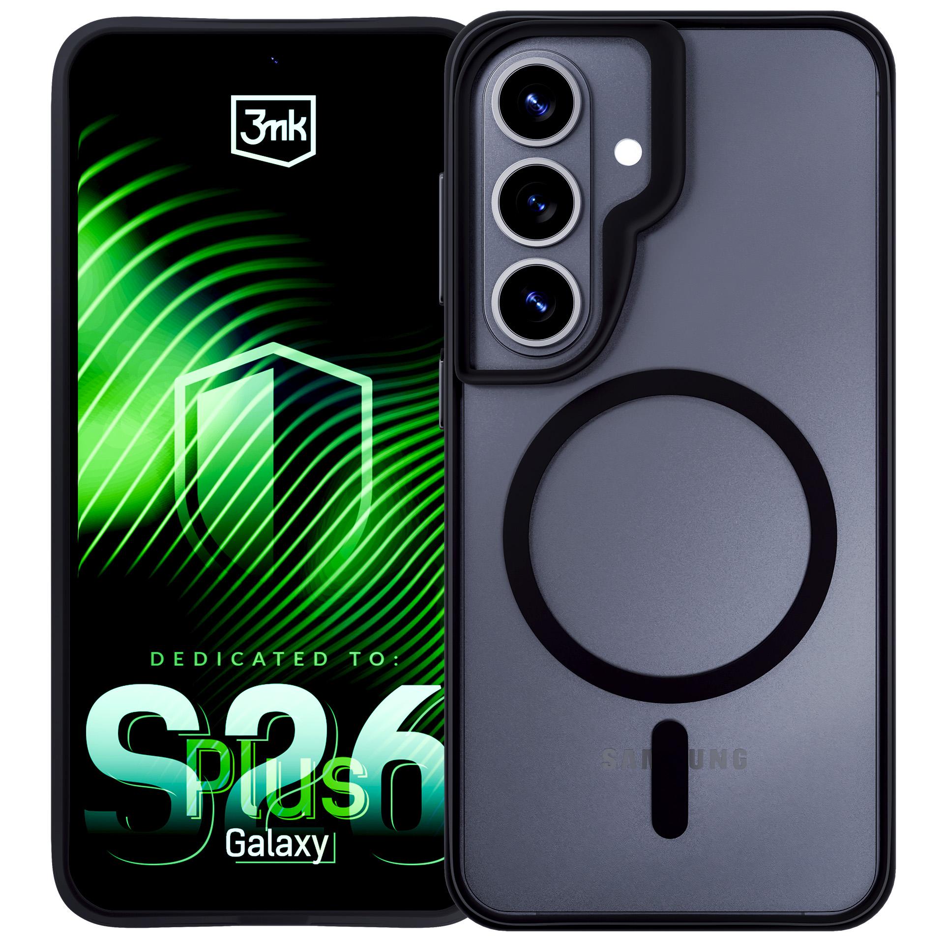 3mk Satin Armor MagCase för Samsung Galaxy S26+ - Svart