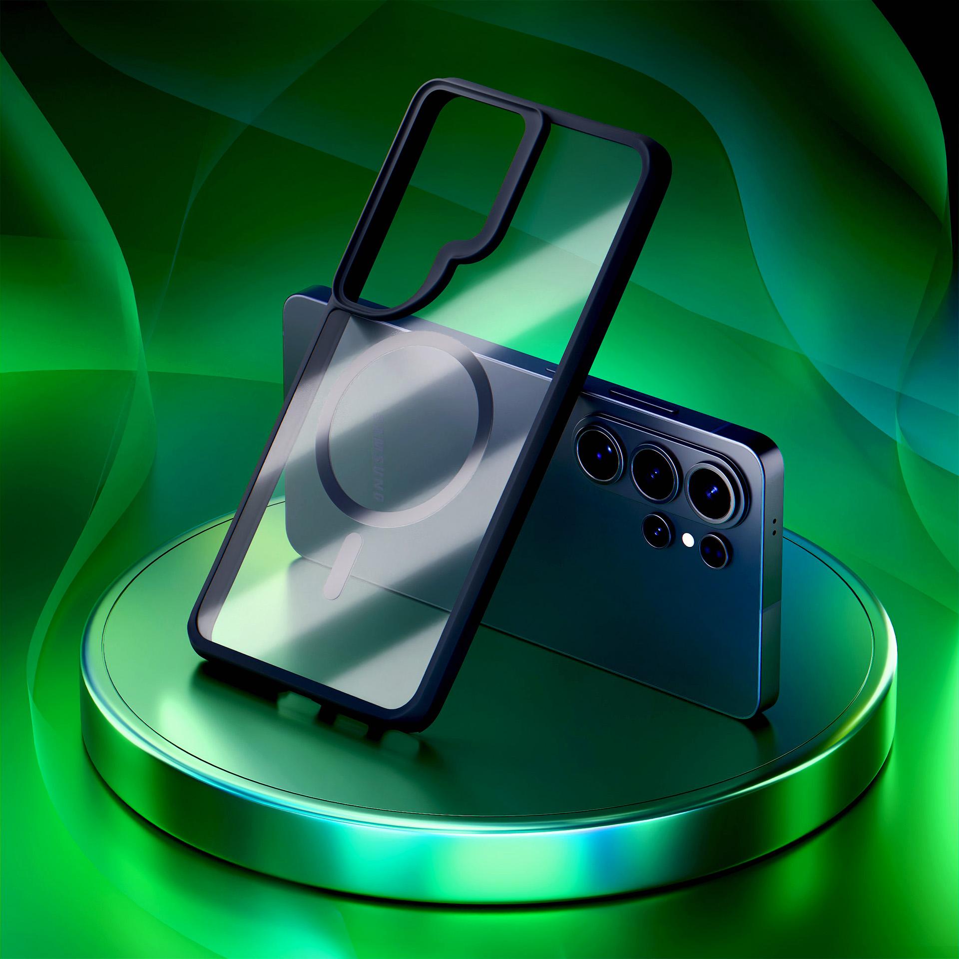 3mk Satin Armor MagCase för Samsung Galaxy S26 Ultra - Transparent svart