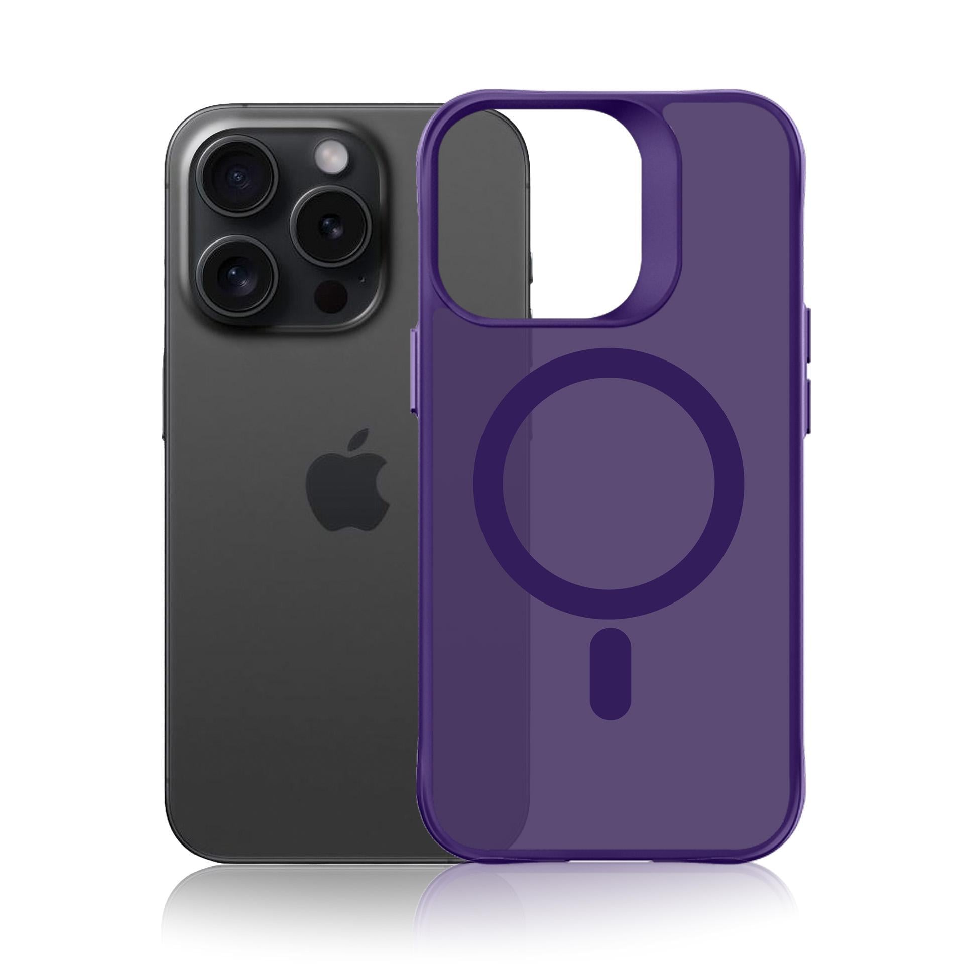3mk Smoke MagCase för iPhone 16 Pro Max - Lila-translucent