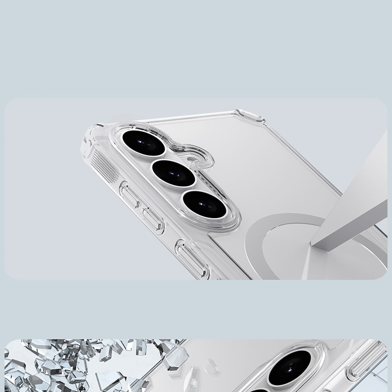 Nillkin Nature TPU Pro-fodral kompatibelt med MagSafe för Samsung Galaxy S26+ - Vit