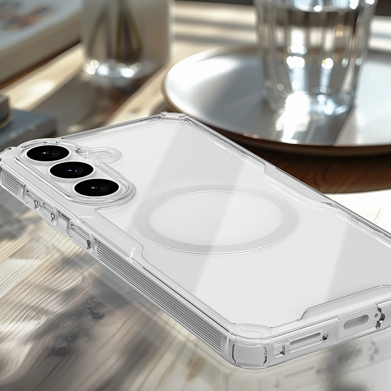 Nillkin Nature TPU Pro-fodral kompatibelt med MagSafe för Samsung Galaxy S26+ - Vit