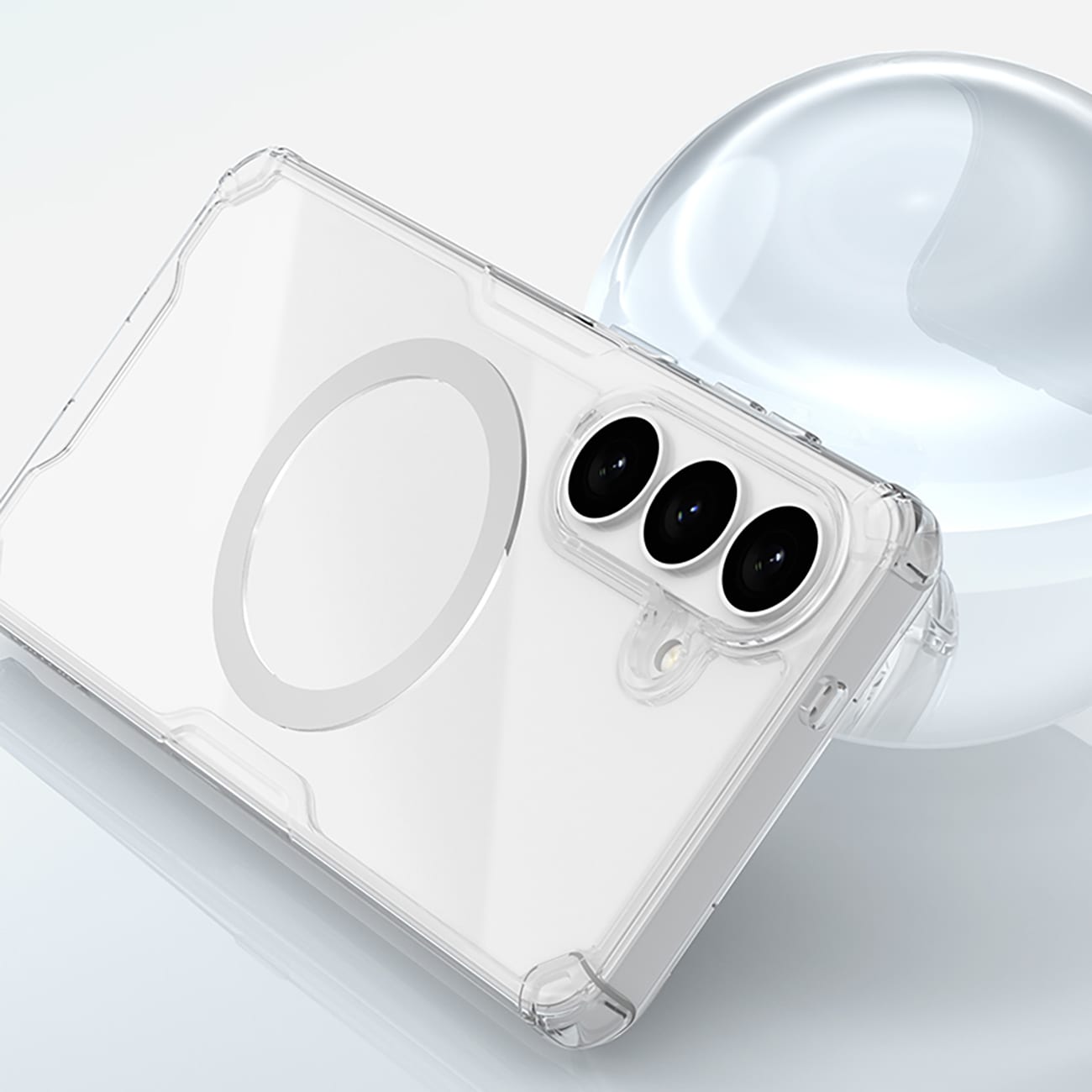 Nillkin Nature TPU Pro-fodral kompatibelt med MagSafe för Samsung Galaxy S26+ - Vit