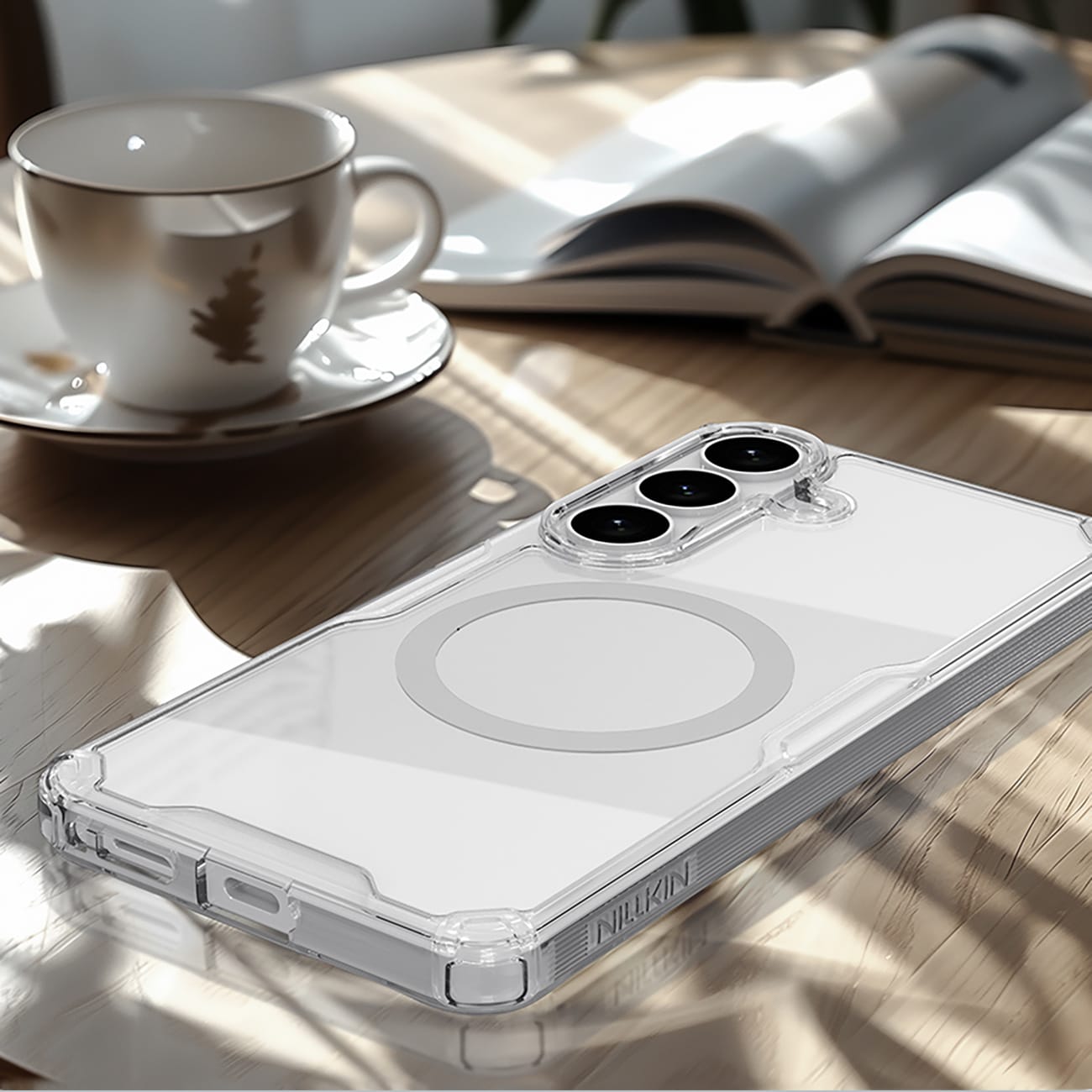 Nillkin Nature TPU Pro-fodral kompatibelt med MagSafe för Samsung Galaxy S26+ - Vit