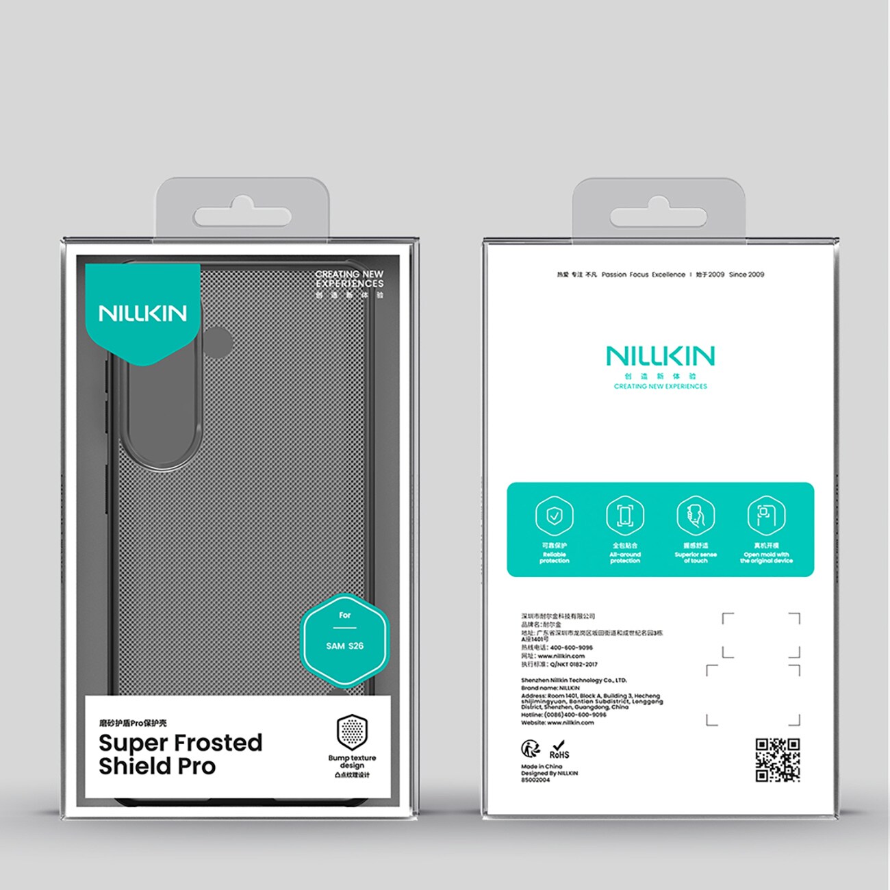 Nillkin Super Frosted Shield Pro-fodral för Samsung Galaxy S26+ - Genomskinlig svart