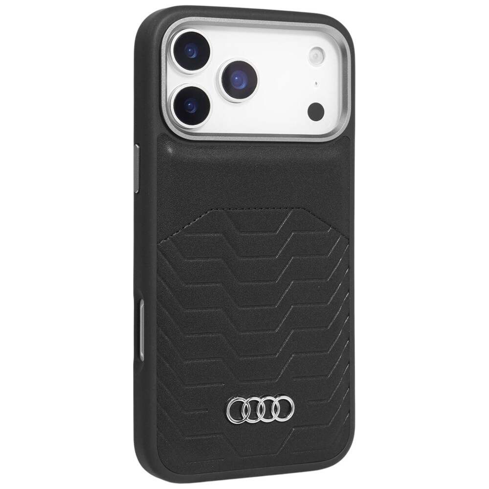 Audi GT MagSafe-etui i syntetisk læder til iPhone 17 Pro - sort
