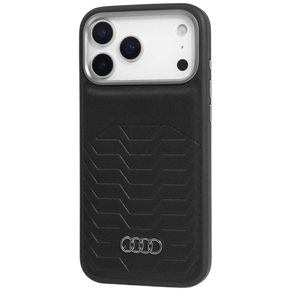 Audi GT MagSafe-etui i syntetisk læder til iPhone 17 Pro - sort