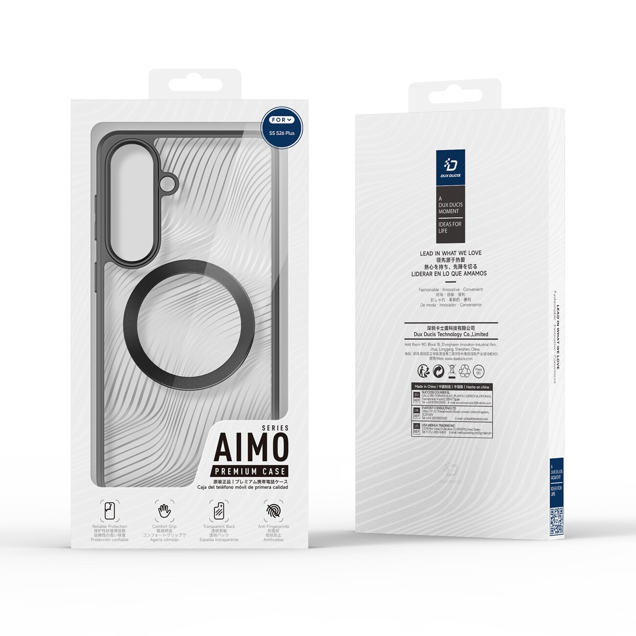 Dux Ducis Aimo Mag-fodral för Samsung S26 Plus Kompatibel med MagSafe - Svart