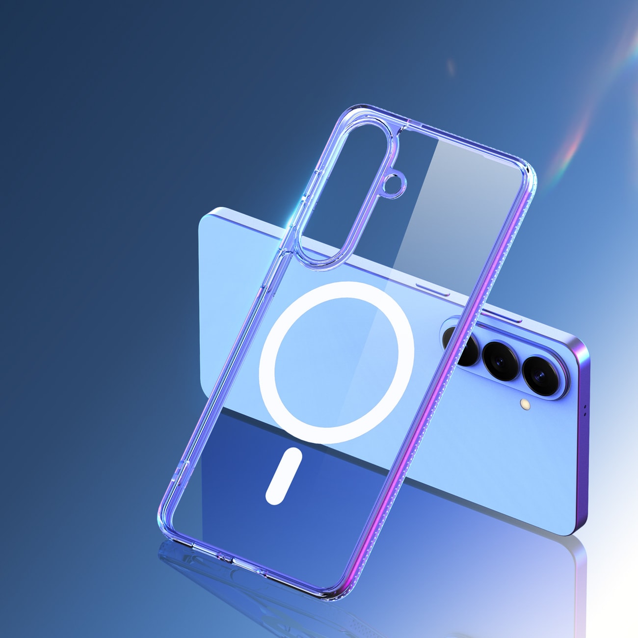 Dux Ducis Clin Mag Case Kompatibel med MagSafe för Samsung S26 - Transparent
