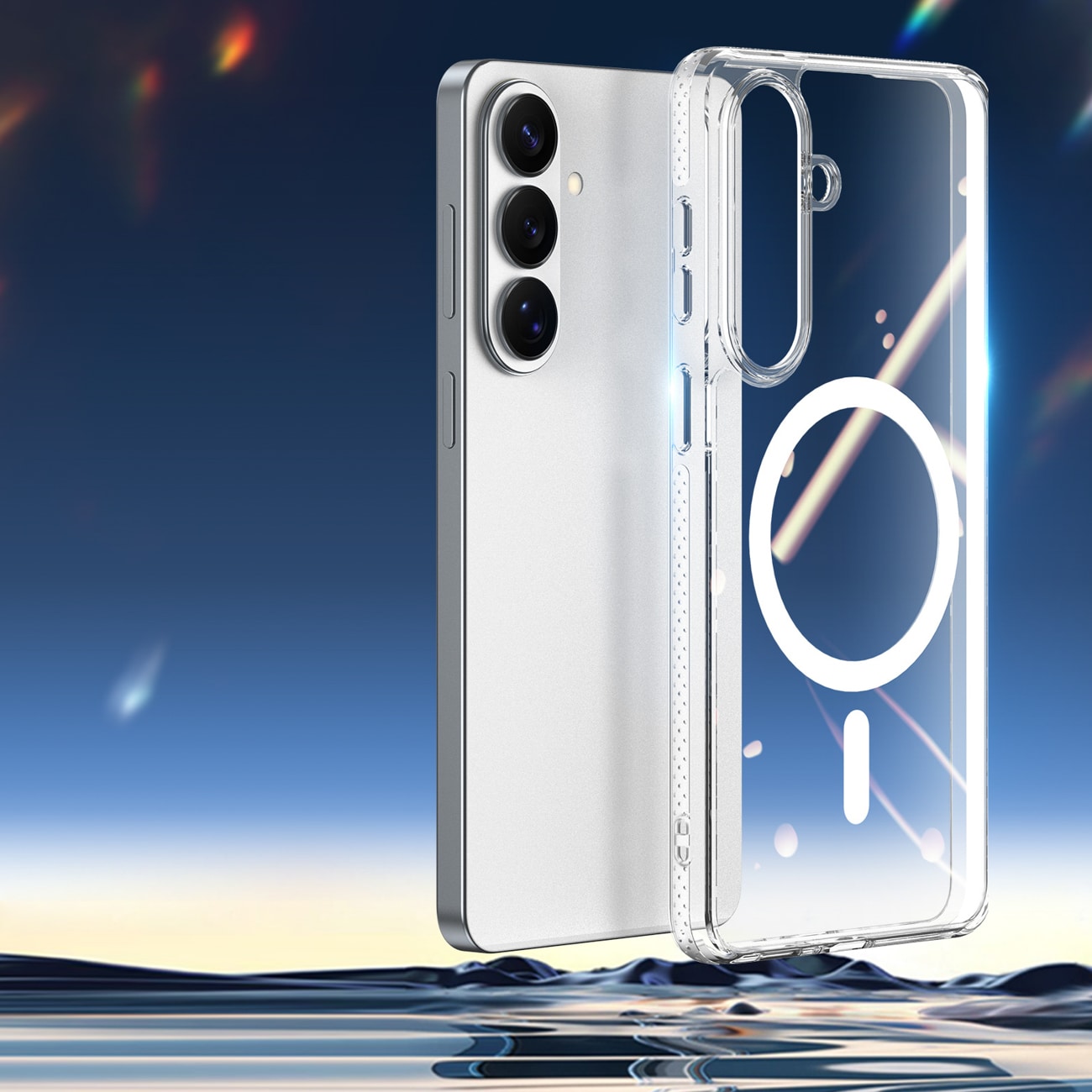 Dux Ducis Clin Mag Case Kompatibel med MagSafe för Samsung S26 - Transparent